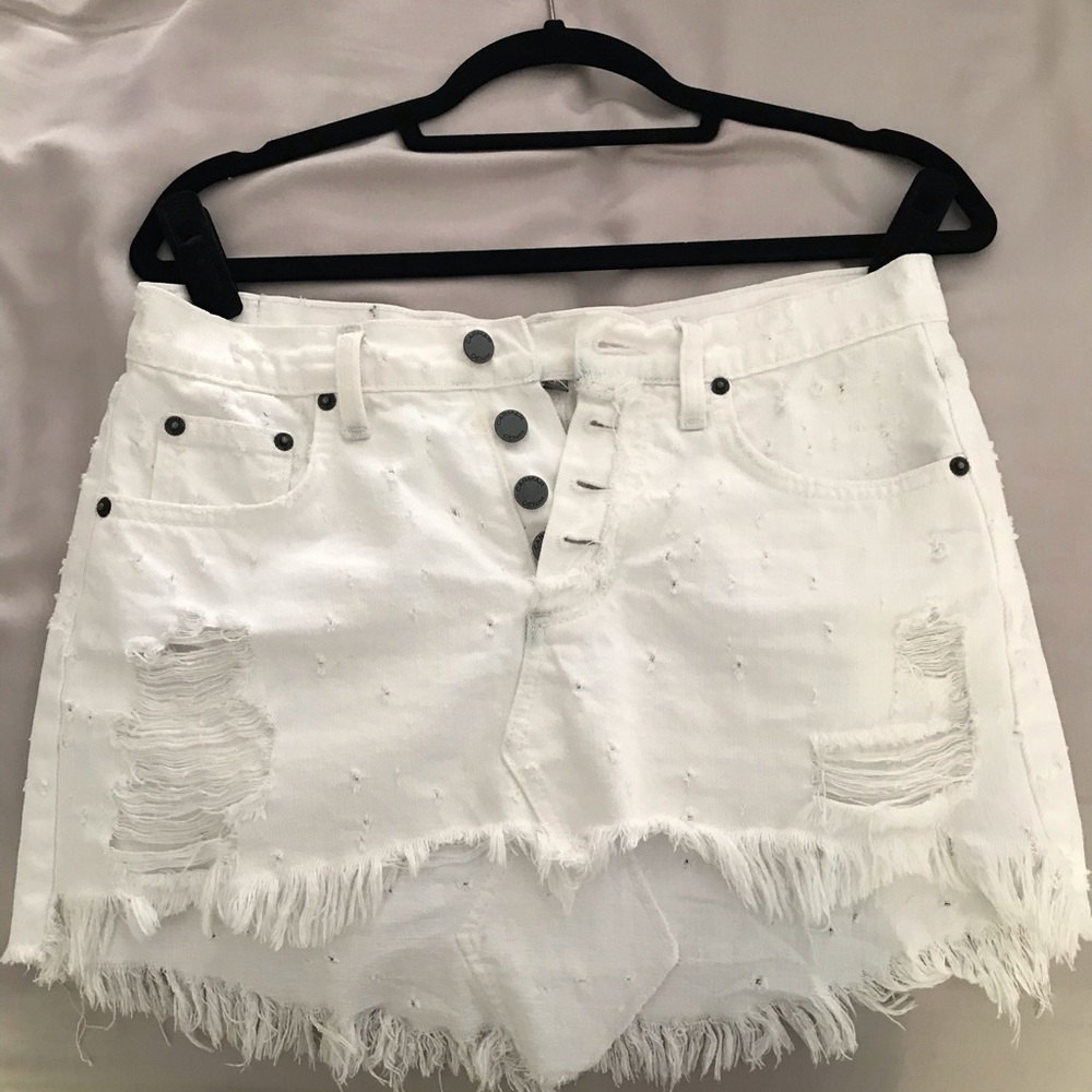 CarMar denim jean skirt